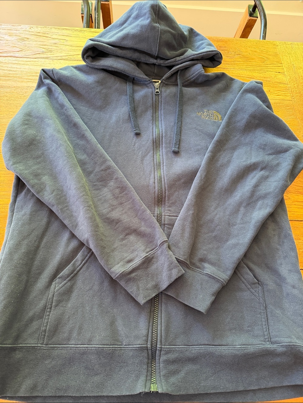 The North Face Navy Blue Full-Zip Hoodie